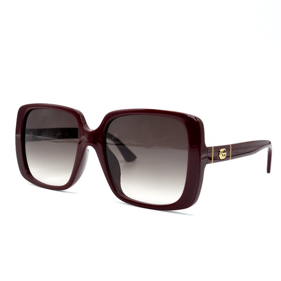 NEW GUCCI GG0632SA 004 BURGUNDY PURPLE LENS AUTHENTIC SUNGLASSES - Picture 3 of 6